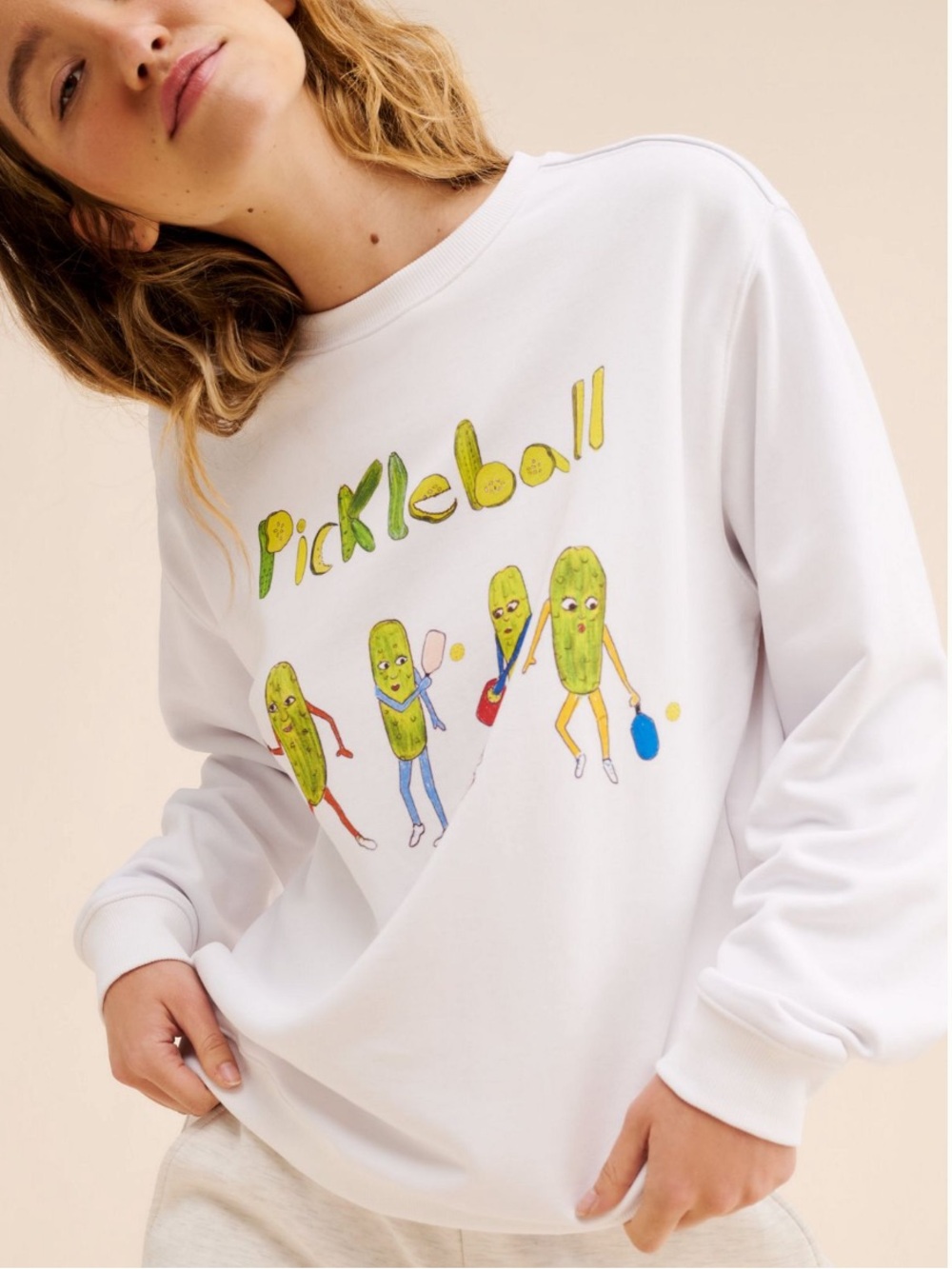 Unfortunate Portrait Pickle Ball Sweatshirt
